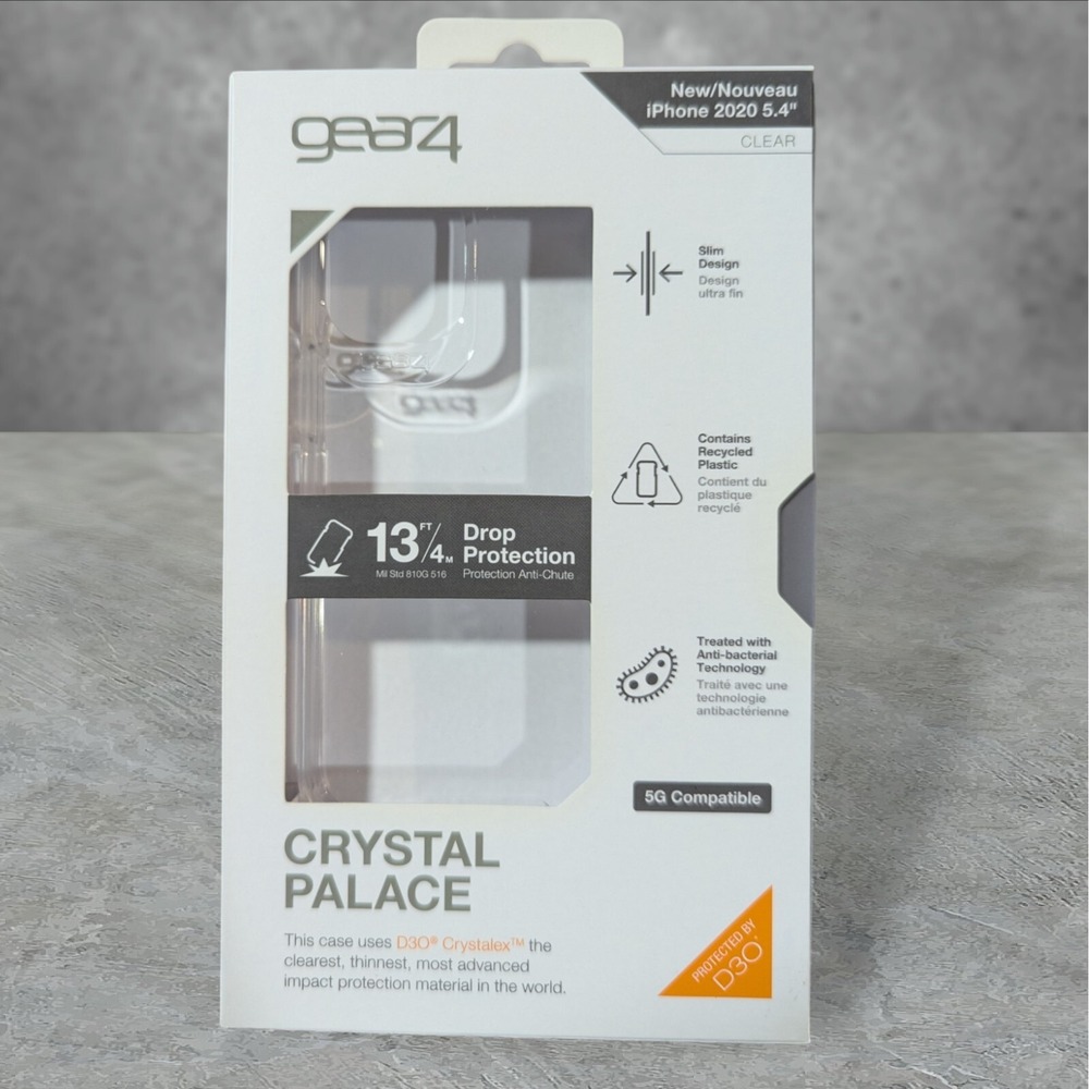 T3 Gear4 Crystal Palace Case Apple iPhone 2020 5.4 ( 12 mini ) Clear